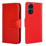 For ZTE Anshin Family Crystal Texture Leather Phone Case(Red)