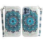 For Motorola Edge 40 Pro 3D Colored Horizontal Flip Leather Phone Case(Peacock Wreath)