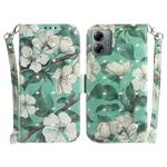 For Motorola Moto G14 3D Colored Horizontal Flip Leather Phone Case(Watercolor Flower)