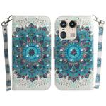 For Motorola Edge 50 Ultra 3D Colored Horizontal Flip Leather Phone Case(Peacock Wreath)