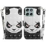 For Motorola Moto G56 5G / G66j 5G / G66y 5G 3D Colored Flip Leather Phone Case(Angry Bear)