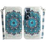 For Realme C65 4G 3D Colored Horizontal Flip Leather Phone Case(Peacock Wreath)