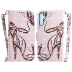 For Samsung Galaxy A25 5G 3D Colored Horizontal Flip Leather Phone Case(Butterfly High-heeled)