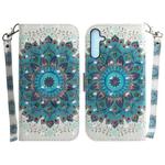 For Samsung Galaxy A25 5G 3D Colored Horizontal Flip Leather Phone Case(Peacock Wreath)