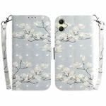 For Samsung Galaxy A05 3D Colored Horizontal Flip Leather Phone Case(Magnolia)