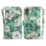 For Samsung Galaxy Xcover7 3D Colored Horizontal Flip Leather Phone Case(Watercolor Flower)