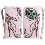 For OPPO Reno12 F 5G 3D Colored Horizontal Flip Leather Phone Case(Butterfly High-heeled)