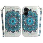 For Tecno Pova 5 Pro 3D Colored Horizontal Flip Leather Phone Case(Peacock Wreath)