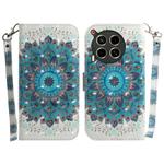 For Tecno Camon 30 5G /  30 4G CL6 CL7 3D Colored Horizontal Flip Leather Phone Case(Peacock Wreath)