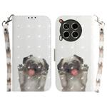 For Tecno Camon 30 5G /  30 4G CL6 CL7 3D Colored Horizontal Flip Leather Phone Case(Pug)