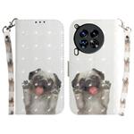 For Tecno Camon 30 Premier 5G 3D Colored Horizontal Flip Leather Phone Case(Pug)