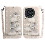 For Tecno Camon 30 Premier 5G 3D Colored Horizontal Flip Leather Phone Case(Squirrels)