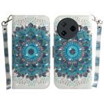 For Tecno Camon 30 Pro CL8 3D Colored Horizontal Flip Leather Phone Case(Peacock Wreath)