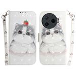For Tecno Camon 30 Pro CL8 3D Colored Horizontal Flip Leather Phone Case(Cute Cat)