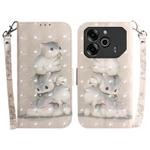 For Tecno Pova 6 / Pova 6 Pro 3D Colored Horizontal Flip Leather Phone Case(Squirrels)