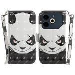 For Tecno Pova 6 Neo 3D Colored Horizontal Flip Leather Phone Case(Angry Bear)