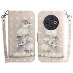 For Tecno Spark 30C 3D Colored Horizontal Flip Leather Phone Case(Squirrels)