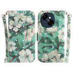 For Tecno Spark Go 1 / Pop 9 Pro 3D Colored Horizontal Flip Leather Phone Case(Watercolor Flower)
