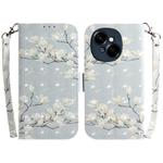 For Tecno Spark Go 1 / Pop 9 Pro 3D Colored Horizontal Flip Leather Phone Case(Magnolia)