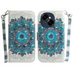 For Tecno Spark Go 1 / Pop 9 Pro 3D Colored Horizontal Flip Leather Phone Case(Peacock Wreath)