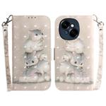 For Tecno Spark Go 1 / Pop 9 Pro 3D Colored Horizontal Flip Leather Phone Case(Squirrels)