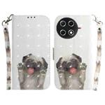 For Tecno Camon 30S / Camon 30S Pro 3D Colored Horizontal Flip Leather Phone Case(Pug)