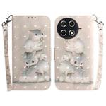 For Tecno Camon 30S / Camon 30S Pro 3D Colored Horizontal Flip Leather Phone Case(Squirrels)
