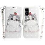 For Tecno Pop 10 / Spark Go 2 4G 3D Colored Horizontal Flip Leather Phone Case(Cute Cat)