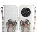 For Tecno Pop 9 5G / Spark 30C 5G 3D Colored Horizontal Flip Leather Phone Case(Pug)