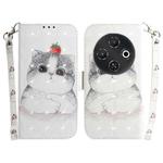 For Tecno Pop 9 5G / Spark 30C 5G 3D Colored Horizontal Flip Leather Phone Case(Cute Cat)