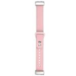 For Fitbit Charge 5 PU Leather Replacement Watch Band(Pink)