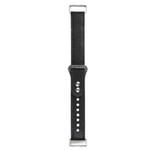 For Fitbit Charge 5 PU Leather Replacement Watch Band(Black)