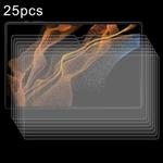 For Samsung Galaxy Tab S9 Ultra 25pcs 9H 0.3mm Explosion-proof Tempered Glass Film