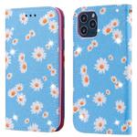 For iPhone 11 Pro Max Glittering Daisy Magnetic Horizontal Flip Leather Case with Holder & Card Slots & Photo Frame(Blue)