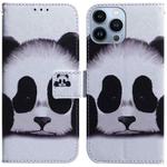 For iPhone 15 Pro Max Coloured Drawing Flip Leather Phone Case(Panda)