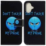 For iPhone 16 Plus Coloured Drawing Flip Leather Phone Case(Anger)