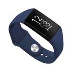 For Fitbit Charge 3 18mm Solid Color Silicone Watch Band A(Navy Blue)