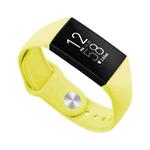 For Fitbit Charge 3 18mm Solid Color Silicone Watch Band A(Mango Yellow)