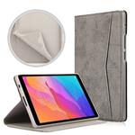 For Huawei MatePad T8 Marble Cloth Texture Horizontal Flip Leather Case with Card Slot & Holder(Grey)
