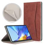 For Huawei Honor V6 Marble Cloth Texture Horizontal Flip Leather Case with Card Slot & Holder(Brown)