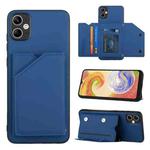 For Samsung Galaxy A05 Skin Feel PU + TPU + PC Card Slots Phone Case(Royal Blue)