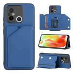 For Xiaomi Redmi 12C / 11A Skin Feel PU + TPU + PC Card Slots Phone Case(Royal Blue)