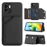 For Xiaomi Redmi A1 / A2 4G Skin Feel PU + TPU + PC Card Slots Phone Case(Black)