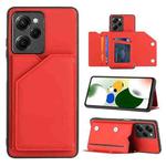 For Xiaomi Redmi Note 12 Pro Speed Skin Feel PU + TPU + PC Card Slots Phone Case(Red)