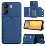 For Xiaomi Redmi 13C 4G / Poco C65 Skin Feel PU + TPU + PC Card Slots Phone Case(Royal Blue)