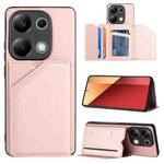 For Xiaomi Redmi Note 13 Pro 4G Global Skin Feel PU + TPU + PC Card Slots Phone Case(Rose Gold)