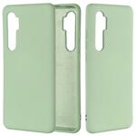 For Xiaomi Mi Note 10 Lite Solid Color Liquid Silicone Shockproof Full Coverage Protective Case(Green)