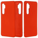 For Xiaomi Mi Note 10 Lite Solid Color Liquid Silicone Shockproof Full Coverage Protective Case(Red)