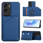 For Honor 90 Lite/X50i Skin Feel PU + TPU + PC Card Slots Phone Case(Royal Blue)