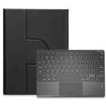 For iPad 10.2 2021 / Air 2019 Square Button 360 Degree Rotatable Bluetooth Keyboard Leather Case with Touchpad(Black)